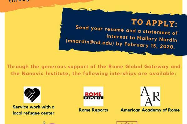Rome Summer Internship Program 1