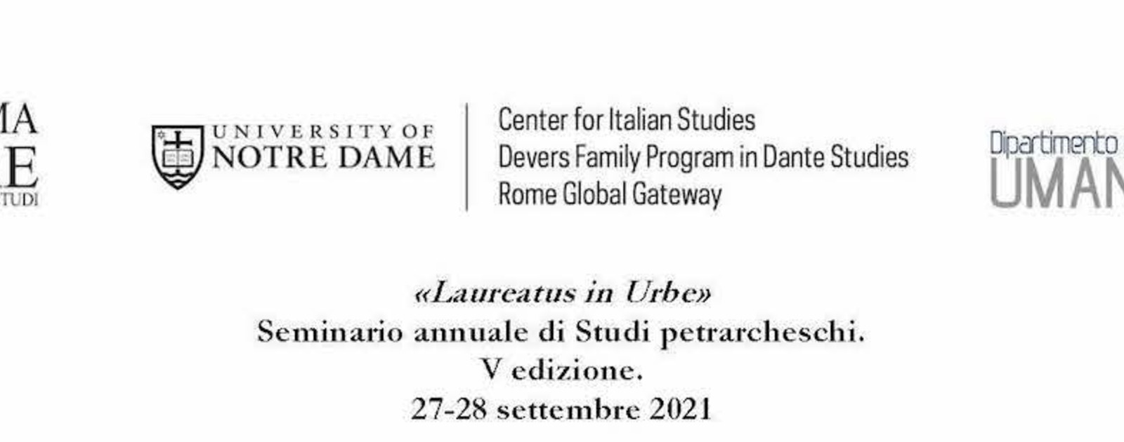 CFP: Laureatus in Urbe V (Rome, 27-28 September 2021) | News | News ...