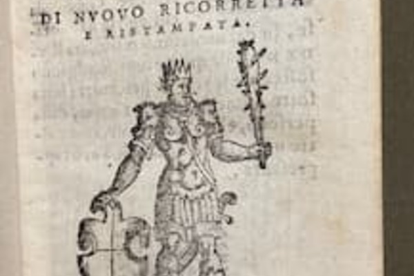 Frontespizio del Ruffiano di Ludovico Dolce (1587)