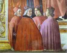 Ficino and humanist buddies - fresco